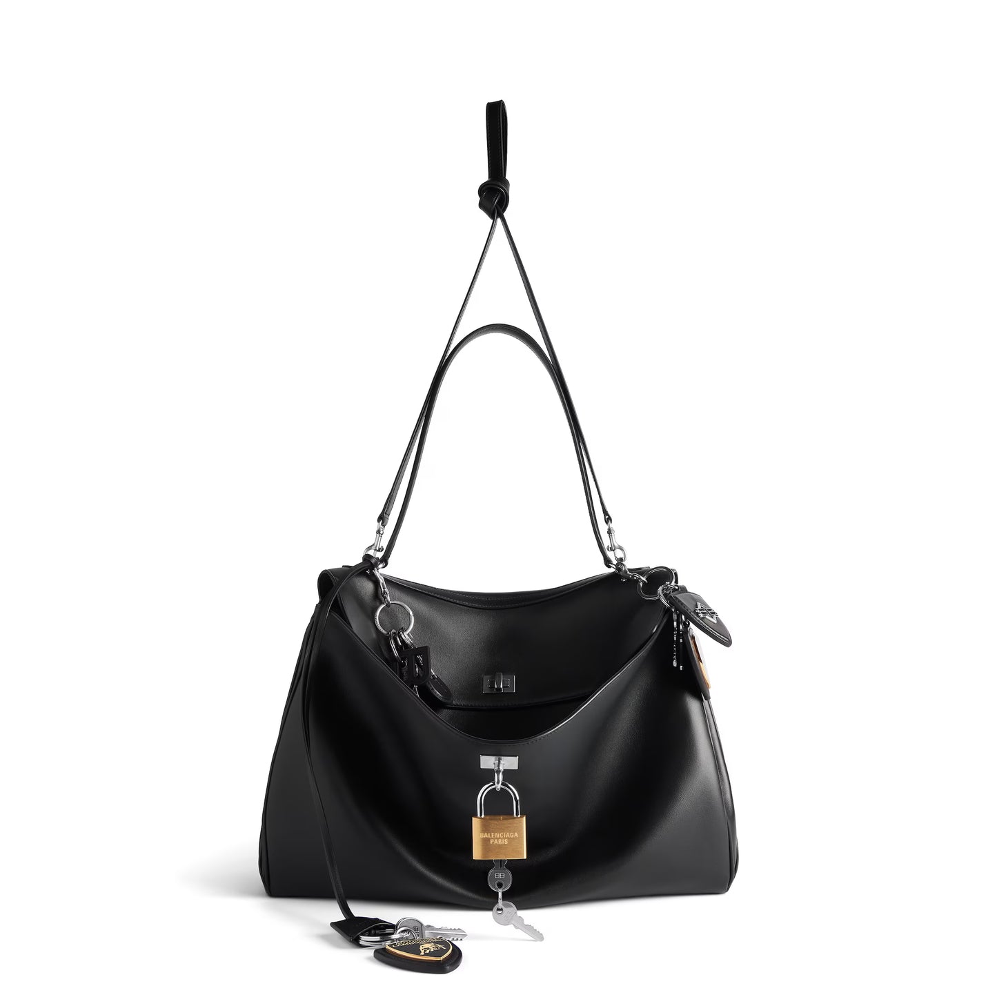 Balenciaga | Automobili Lamborghini Rodeo Handbag Large With Charms in Black