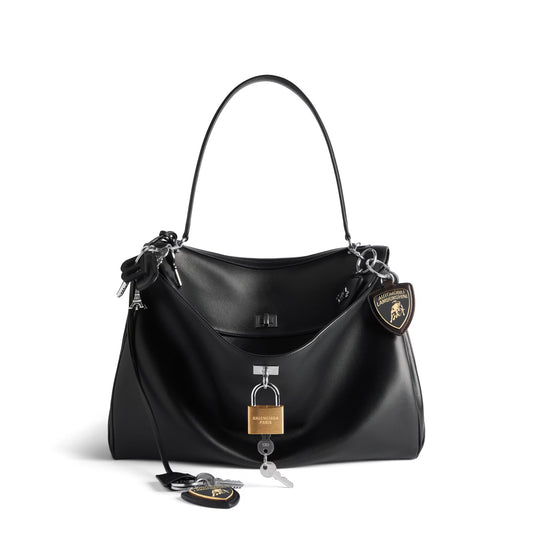 Balenciaga | Automobili Lamborghini Rodeo Handbag Large With Charms in Black