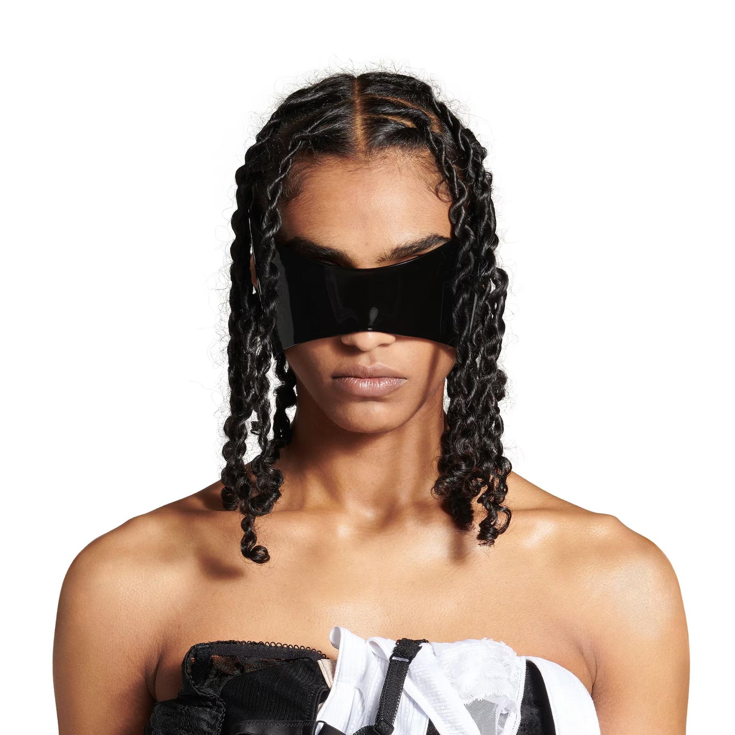 Balenciaga 24/7 Mask Sunglasses in Black