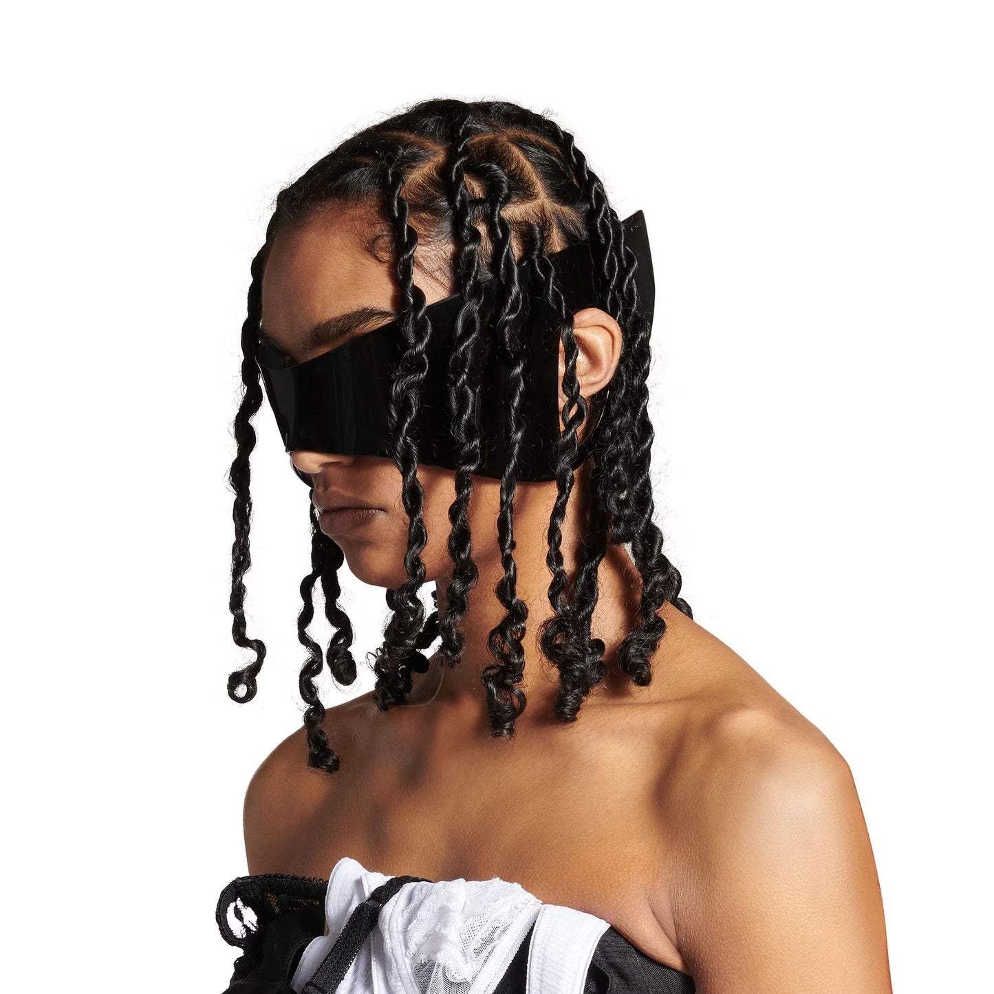 Balenciaga 24/7 Mask Sunglasses in Black