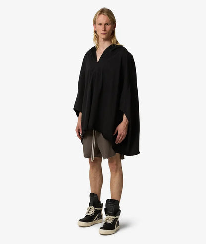 Rick Owens Kaftan Hoodie - Black