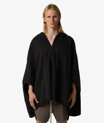 Rick Owens Kaftan Hoodie - Black