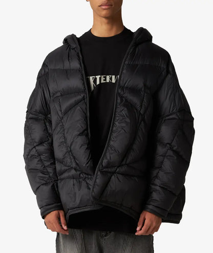 Rick Owens Hooded Peter Down Jacket - Black