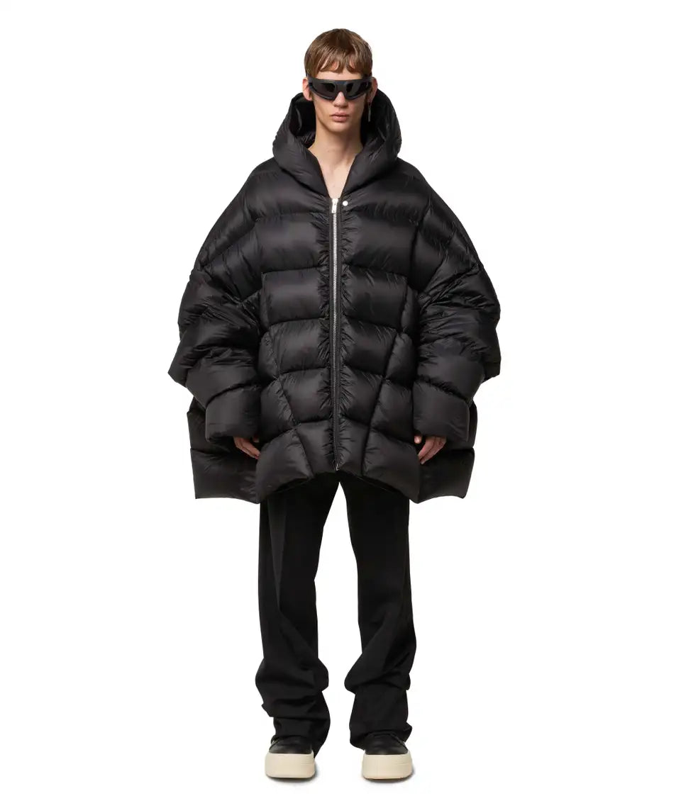 Rick Owens Hooded Peter Down Jacket - Black