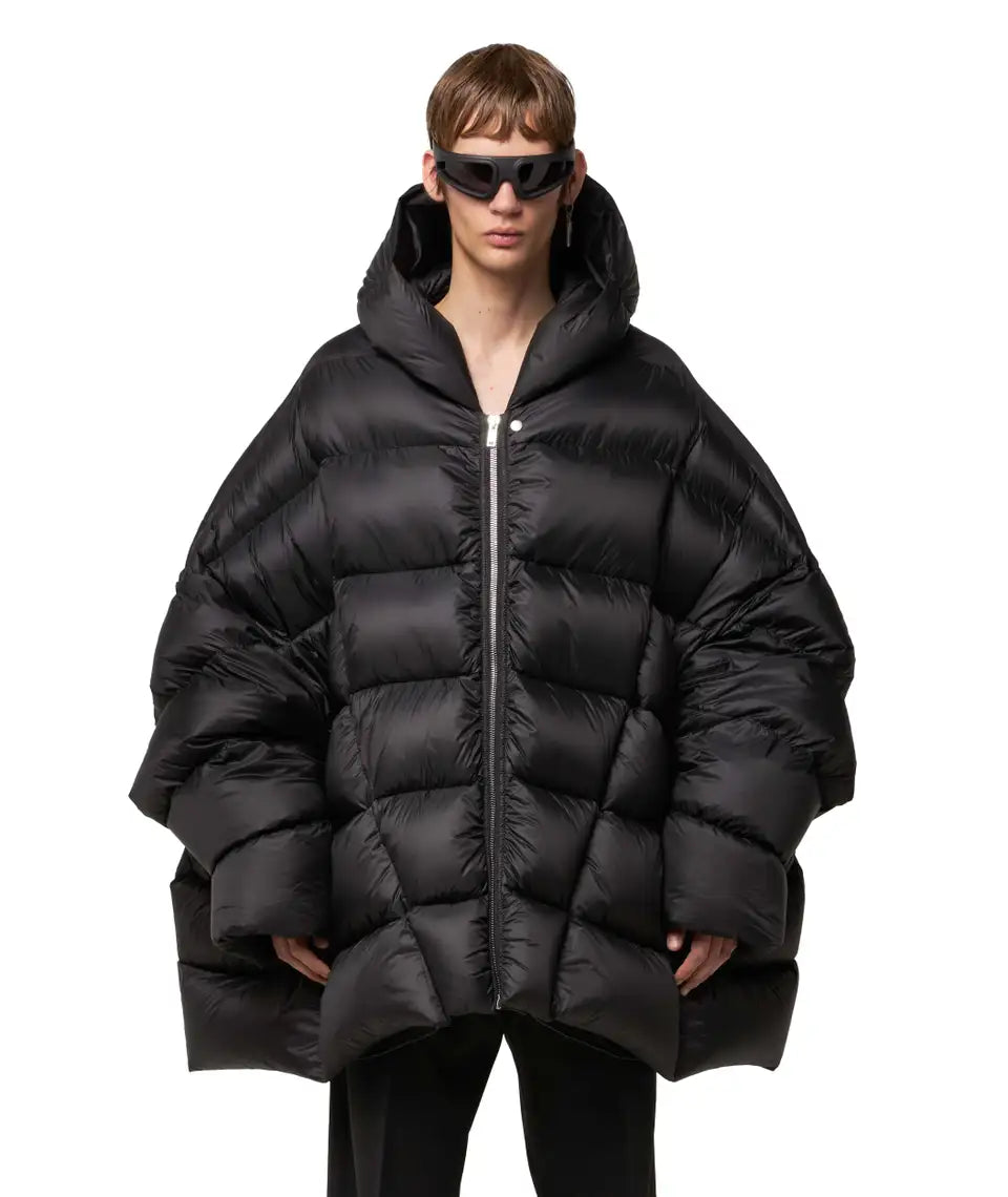 Rick Owens Hooded Peter Down Jacket - Black