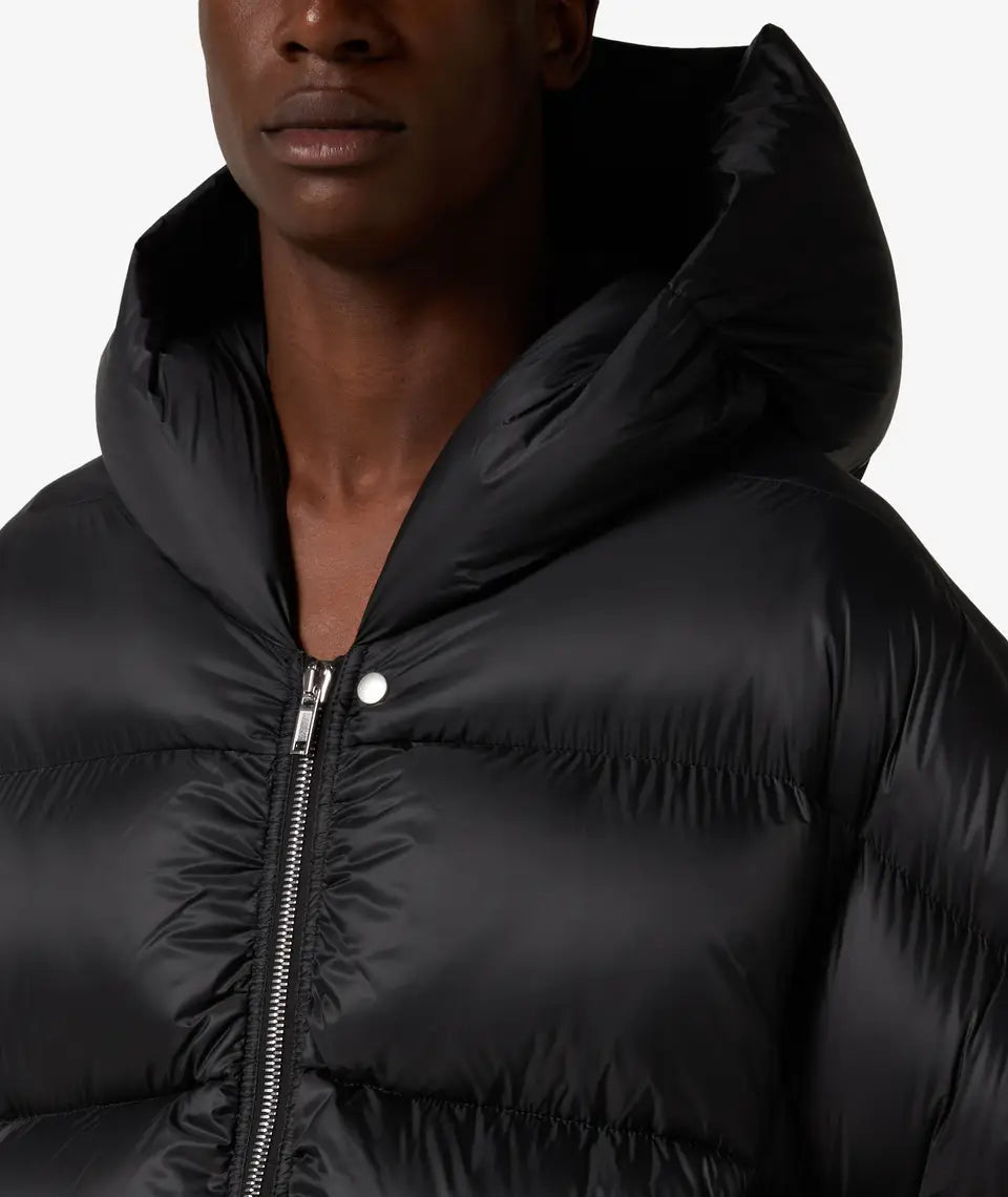 Rick Owens Hooded Peter Down Jacket - Black