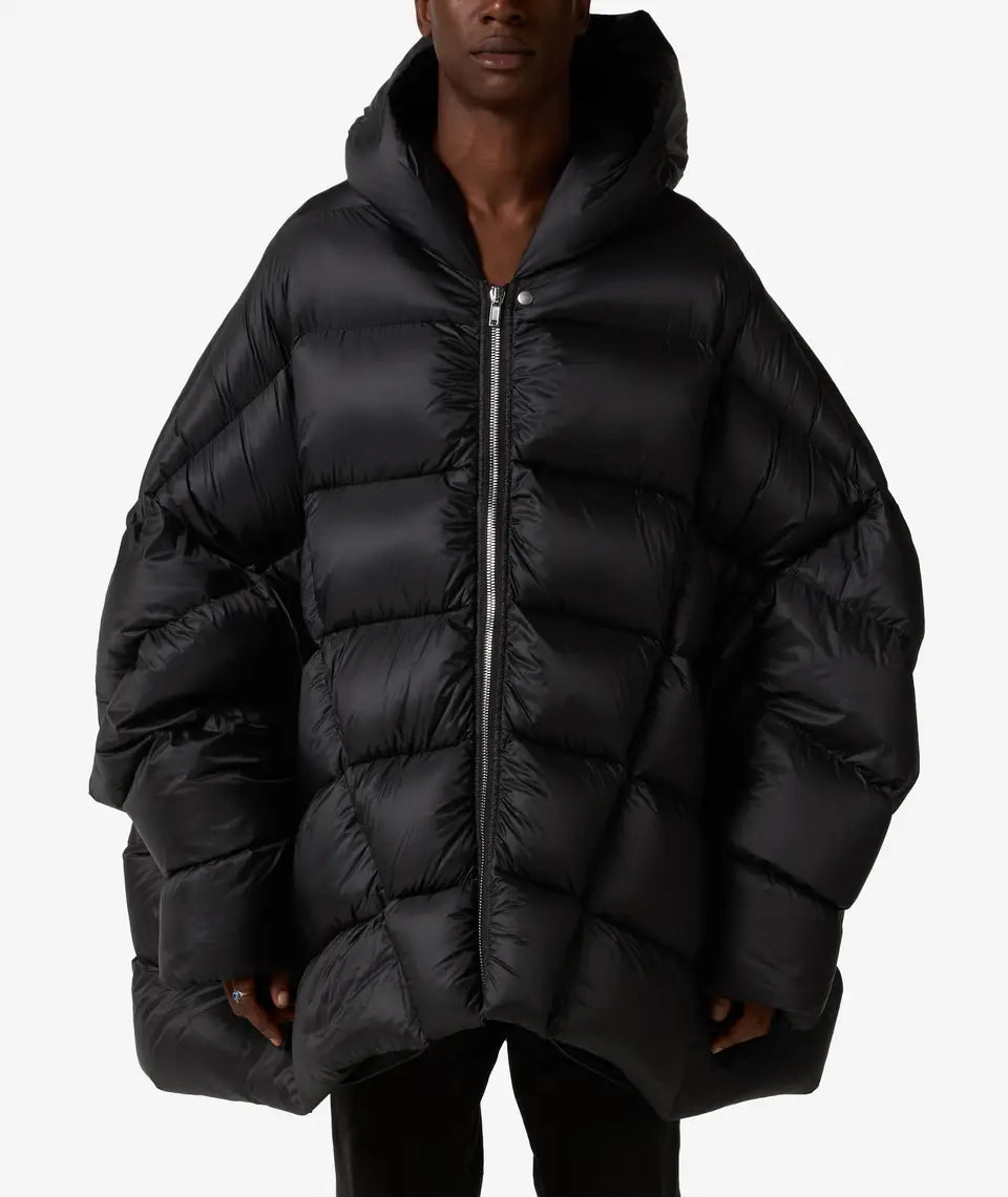 Rick Owens Hooded Peter Down Jacket - Black