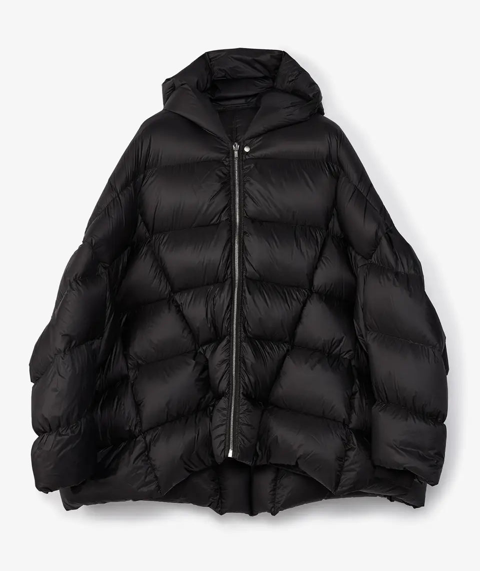 Rick Owens Hooded Peter Down Jacket - Black