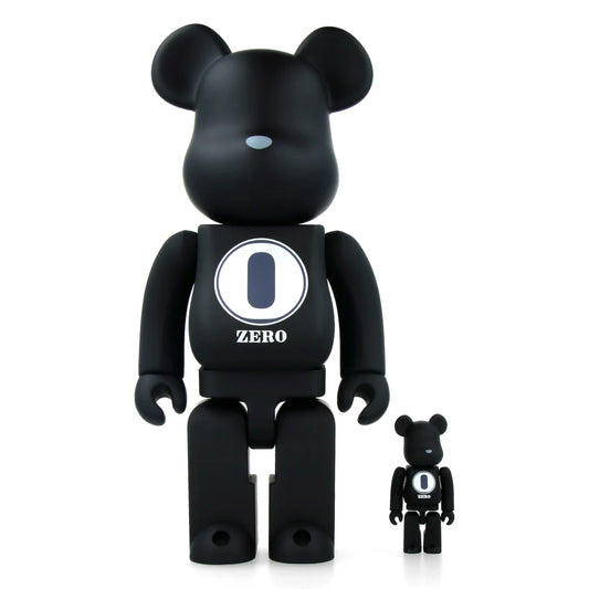400% + 100% Bearbrick Robert Indiana X Fragmentdesign - Black