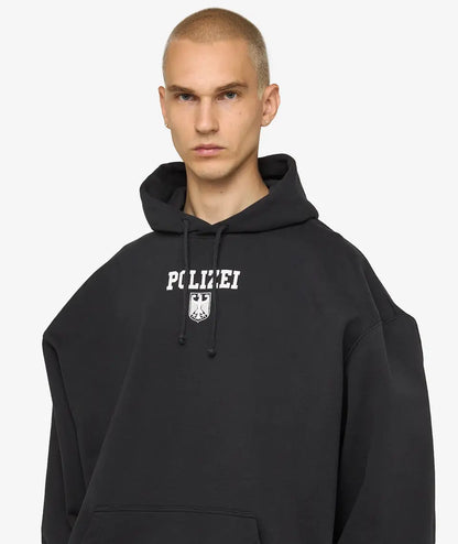 VETEMENTS Polizei Oversized Hoodie - Black