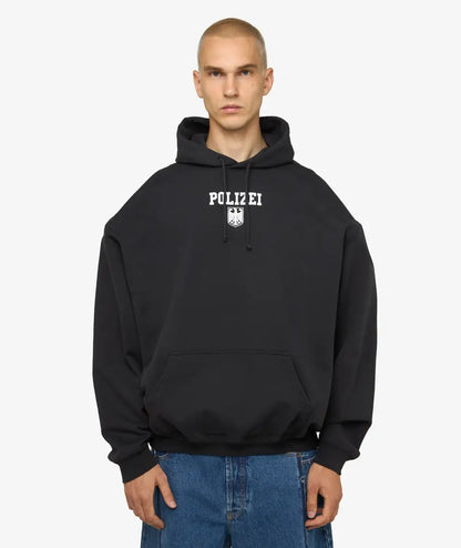 VETEMENTS Polizei Oversized Hoodie - Black