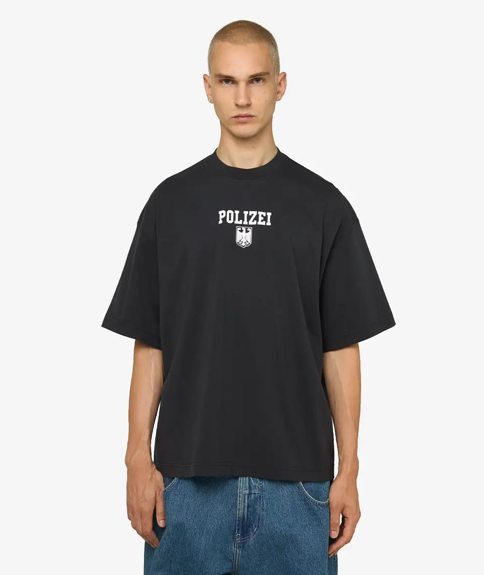 VETEMENTS Polizei Regular T-Shirt - Black