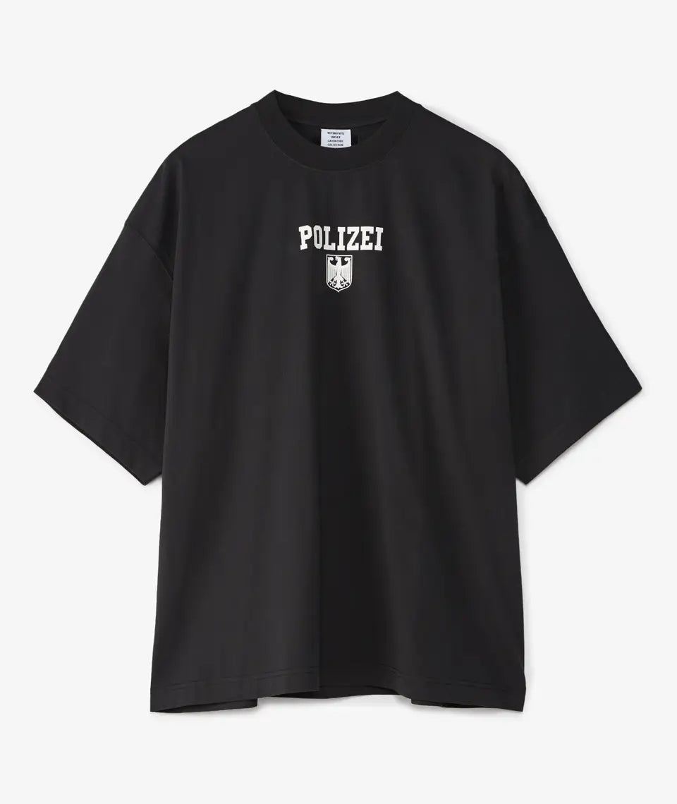 VETEMENTS Polizei Regular T-Shirt - Black