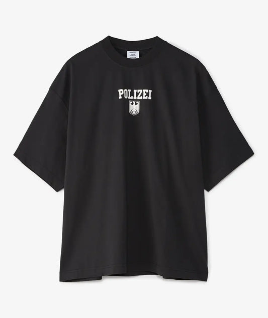 VETEMENTS Polizei Regular T-Shirt - Black
