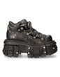 New Rock Boot ANKLE IMPERFECT WITH LACES M-TANK106NLACE-C1 Black