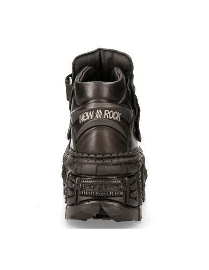 New Rock ANKLE BOOT BLACK TANK M-WALL009-C5