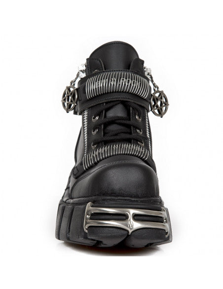 New Rock ANKLE BOOT METALLIC M-1065-V1 Black