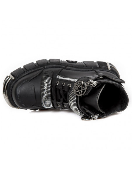 New Rock ANKLE BOOT METALLIC M-1065-V1 Black