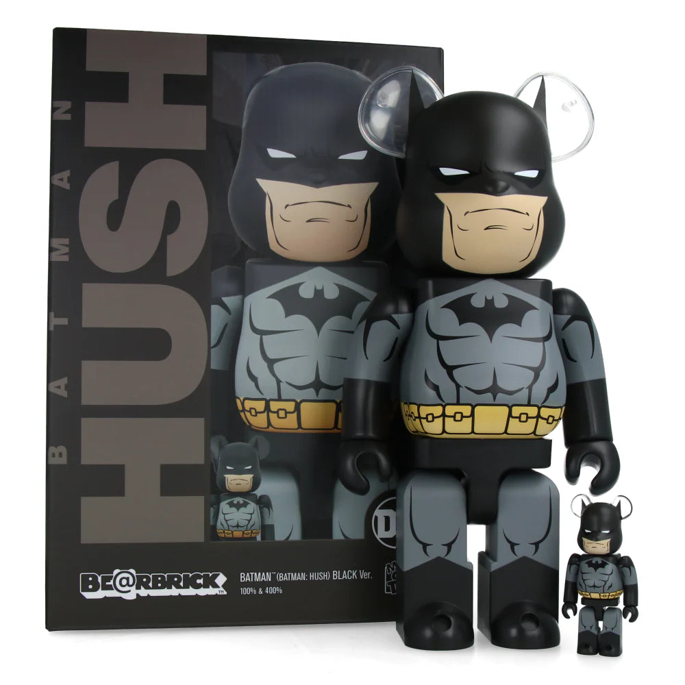 400% + 100% Bearbrick Batman Hush Black ver.