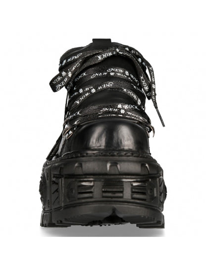 New Rock Boots IMPERFECT WITH LACES M-TANK120NSHLACE-S1 Black