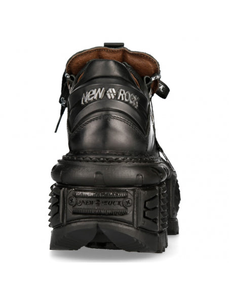 New Rock Boots IMPERFECT WITH LACES M-TANK120NSHLACE-S1 Black