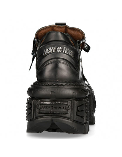 New Rock Boots IMPERFECT WITH LACES M-TANK120NSHLACE-S1 Black