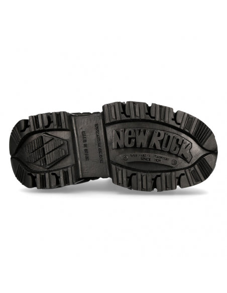 New Rock Boots IMPERFECT WITH LACES M-TANK120NSHLACE-S1 Black
