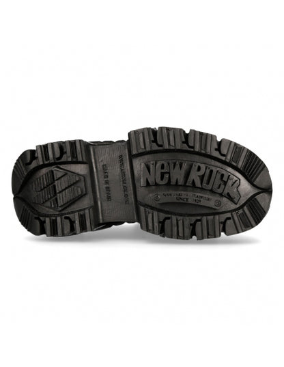 New Rock Boots IMPERFECT WITH LACES M-TANK120NSHLACE-S1 Black