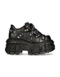 New Rock Boots IMPERFECT WITH LACES M-TANK120NSHLACE-S1 Black